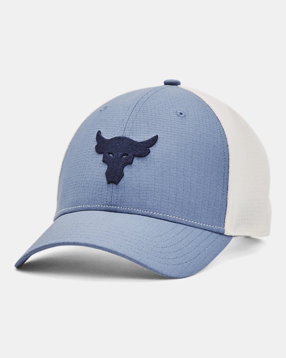 Men's Project Rock Trucker Hat in Blue image number 0